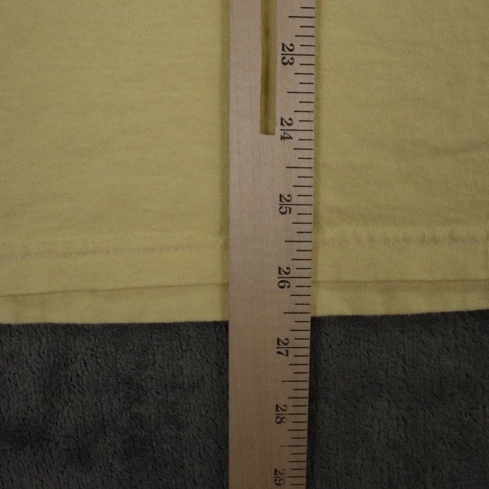 VTG Fruit Of The Loom T Shirt Mens Medium Yellow Martha's Vineyard Embroidered - Picture 6 of 7